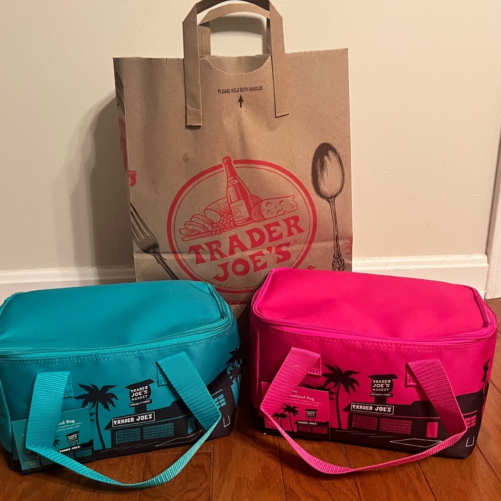 Trader Joe’s mini cooler bags - set of 2!! NWT
